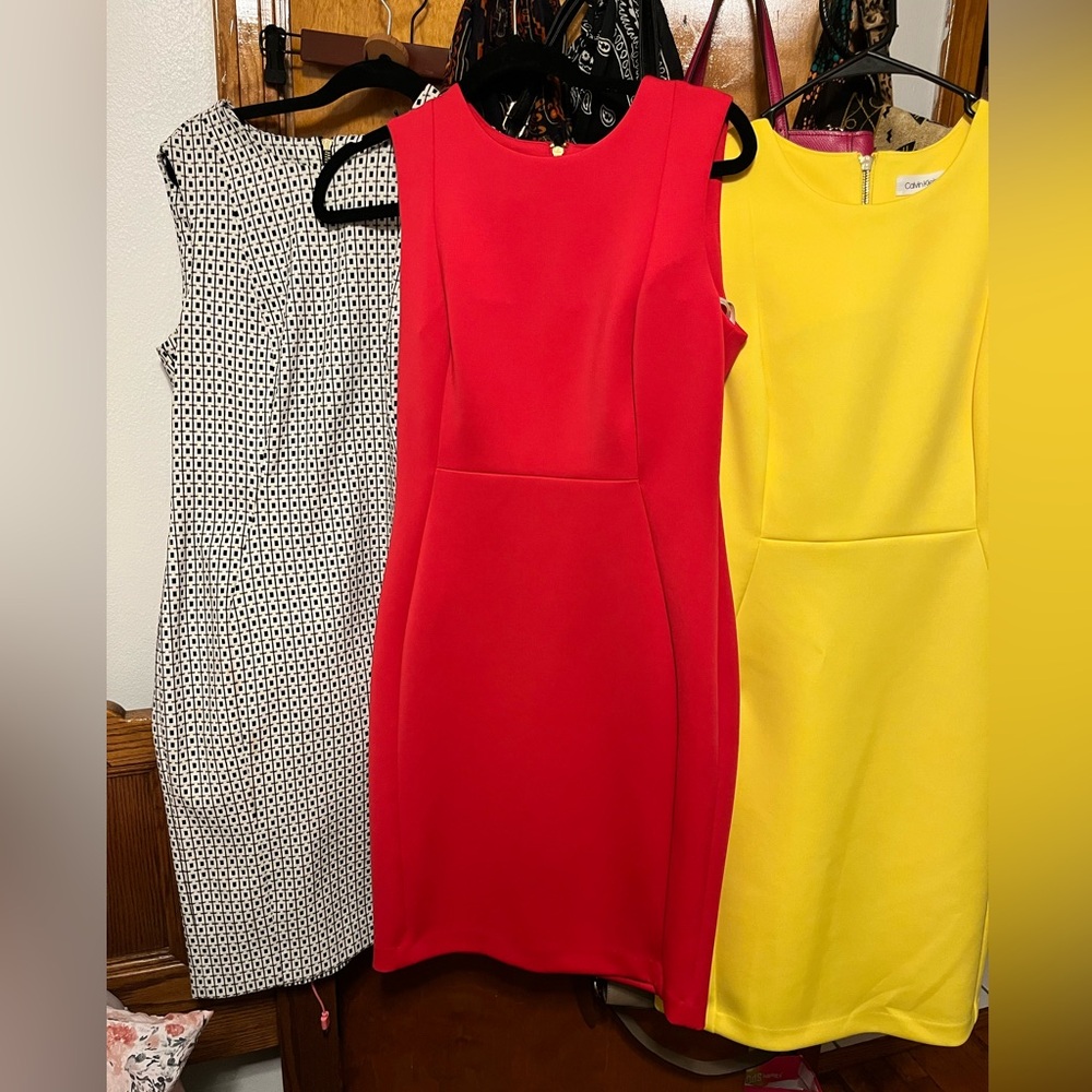 Calvin Klein Dress Bundle | 3 Sheath Dresses | Size 8 | Workwear